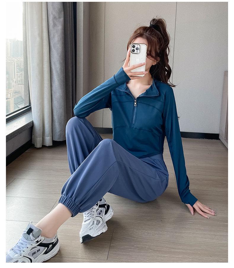 Damen Schnelltrocknendes Fitness- & Yoga-Set - Frühling/Herbst 2024 Lauf- & Radfahrausrüstung