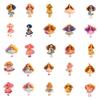 10/30/56pcs Kawaii Anime Style Girl Cartoon Stickers Cute Aesthetic Decoration Decals Toys DIY Motorcycle Guitar Helmet Sticker