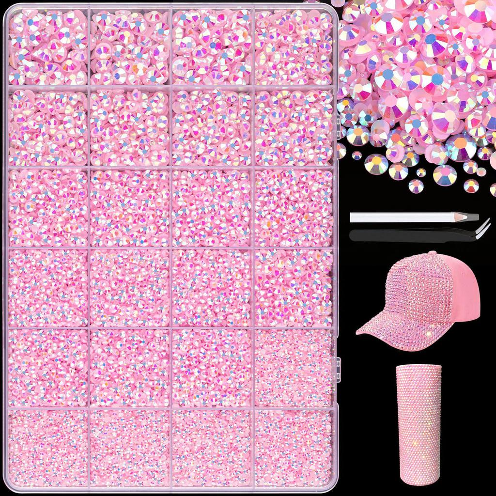 Hot Sale AB Color Flat-Bottom Jelly Rhinestones for DIY Clothing, Mugs, Nail Art, and Phones - 3/4/5mm