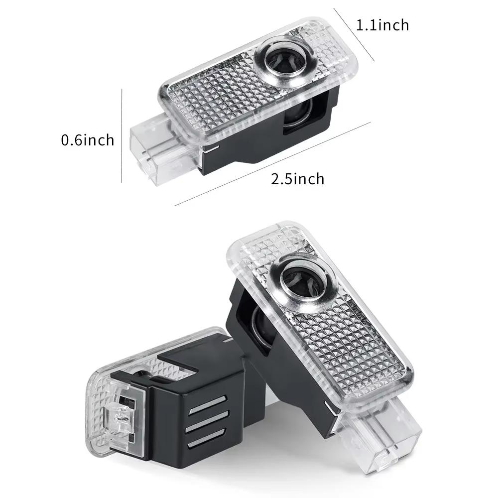 2/4p Led Car Door Welcome Light Projection lamp For AUDI A3 A4 A5 A6 C5 B5 B6 B7 B8 B9 A7 A8 Q7 Q5 Q3 RS TT sline quattro Logo