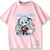 Second Dimension Anime Hatsune Miku Fashion Trend New Cotton Top Short Sleeve T-shirt Unisex