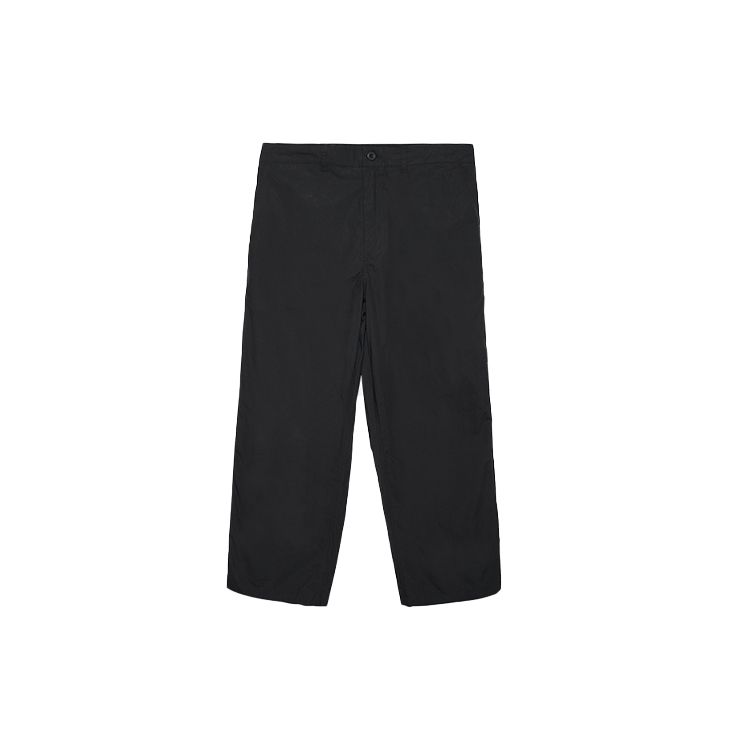 New Era Solid Color Mid Waist Loose Straight Leg Zipper Casual Pants Unisex pants Black 13718735