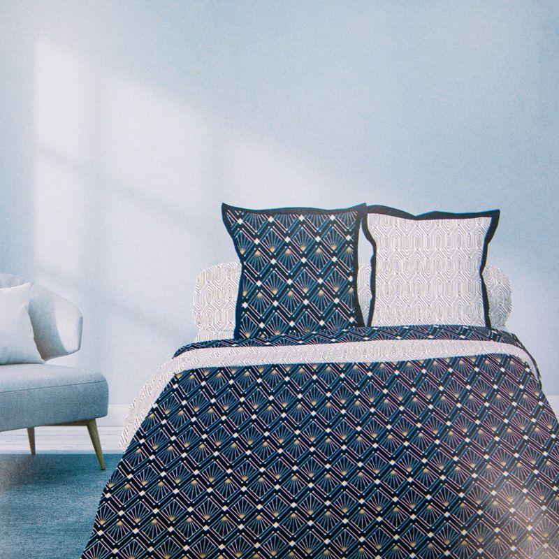 Bettbezug + 2 kunstvoll bedruckte Kissenbezüge 240 x 220, gemischter INFINITIV