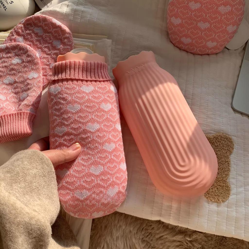 Silicone Environmentally Friendly Water Injection Hot Water Bottle Hand Warmer Hot and Cold Available Good Tactile Feel Simple