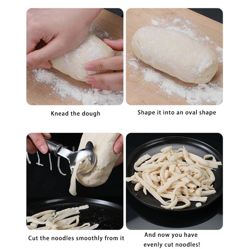 Profesionální ruční výrobník těstovin Nerezová čepel odolná proti korozi Kuchyňské náčiní Ruční nástroj na krájení nudlí