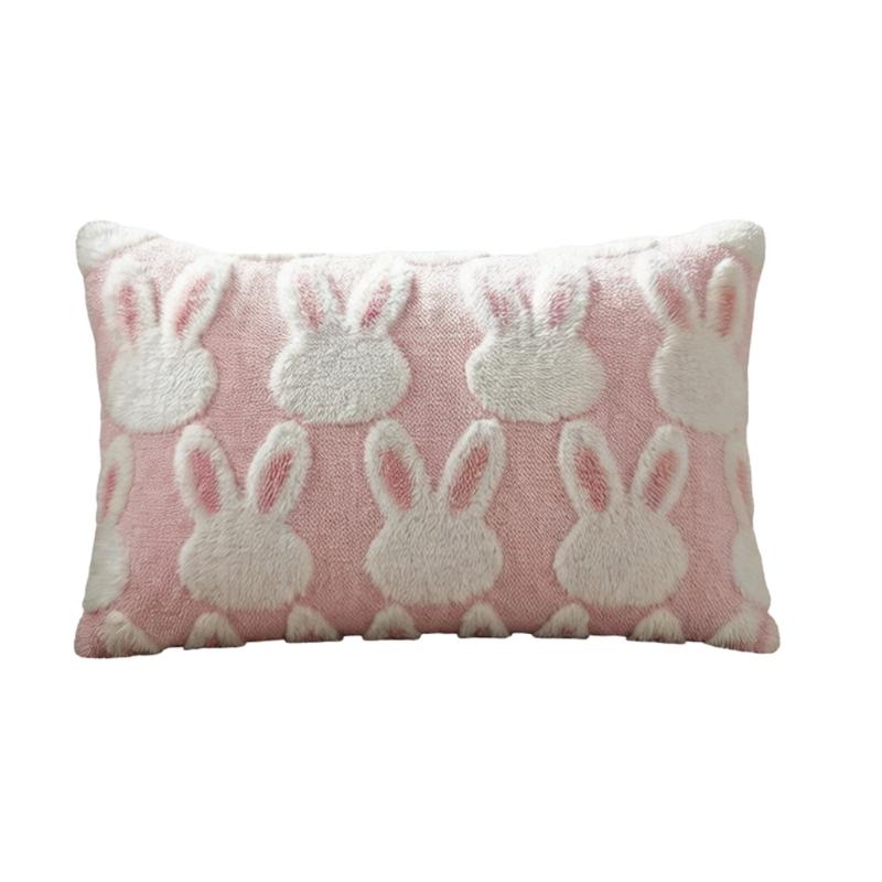 

Easters Pillow Cover Soft and Comfortable Rabbit Pillow Case for Bedroom Room Sofa Decorations