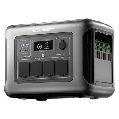 ALLPOWERS R1500 LITE Portable Power Station, LFP Backup Battery 1056Wh with 4 AC Outlets 1600W