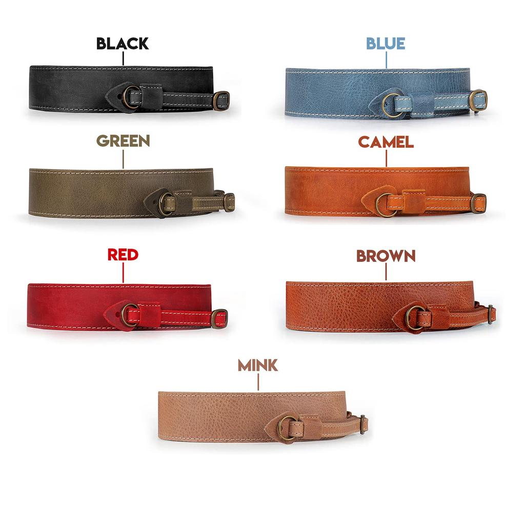 MegaGear MG1515 Sierra Series Genuine Leather Camera Compact Shoulder/Neck Strap, Brown,