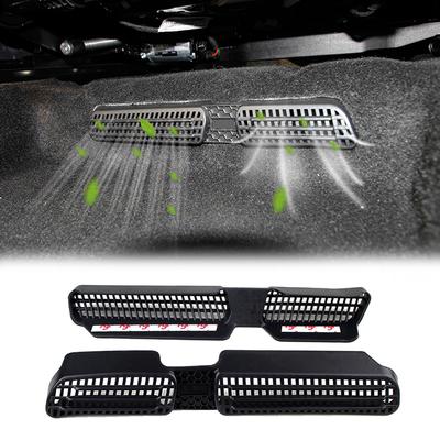 2PCS Für Skoda Karoq 2017-Auto Unter Sitz Boden Klimaanlage AC Heizung Air Vent Outlet Abdeckung Aufkleber grille Matte