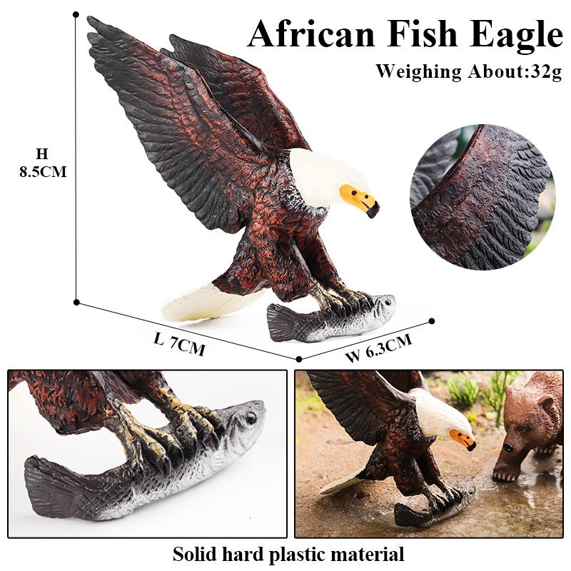 Oenux Forest Bird Animals Wild Ostrich Magpie Owl Crow Flamingos Figurines Action Figure PVC Garden Decoration Miniature Kid Toy