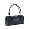 Barcos Leather Shoulder Wide Interior Pocket for Easy Perfect for Black Bag, Handbag, Women's, Zipper, Self-Standing Body, Shape-Retaining, Access,