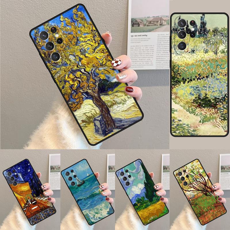 Blossom-Gogh Phone Case for Samsung Galaxy note 10 pro S26 Ultra S23 S24 FE S25 S21 S22 PLUS shockproof Cove