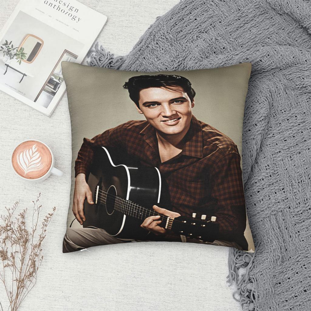 Pillow Cover E-Elviss Singer Novelty Pillow Case For Chair Sofa Home Decor Pillowcases