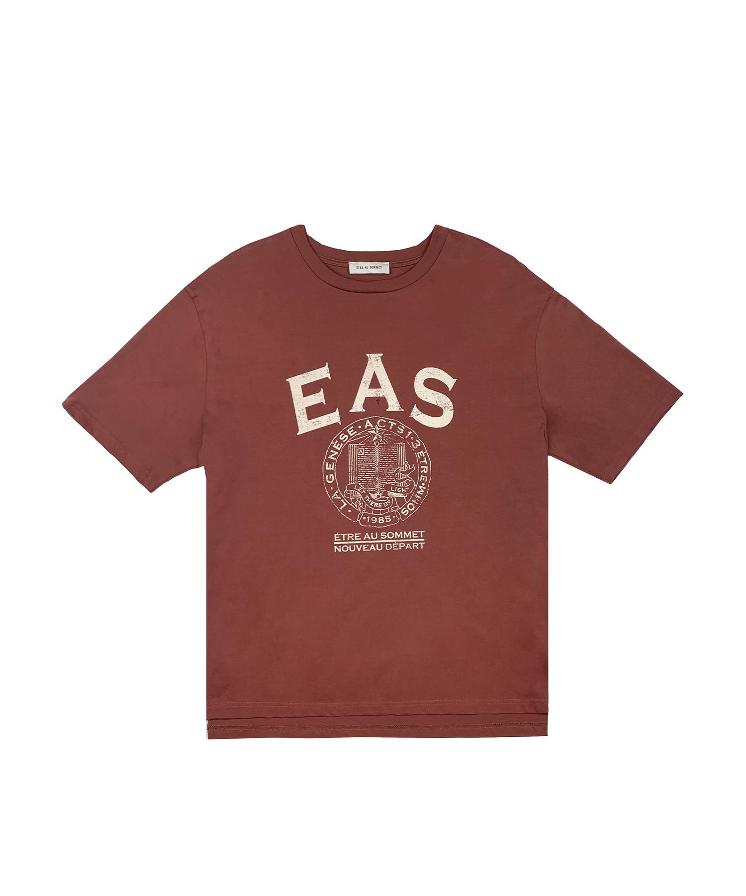 Etosome Eas Logo Half T-Shirt (Burgundy/Unisex) Burgundy/Xs