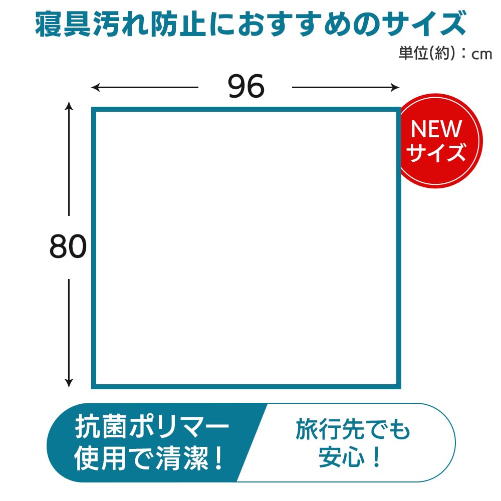 IRIS OHYAMA Waterproof Sheets, Disposable Polymer, for Nursing Care, Children, Babies, and Pet Beds, Large Capacity, 80cm x 96cm, 28 Sheets (PAS-28P)