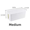 Home Office Cable Organizer With Cover For Data And Power Wires