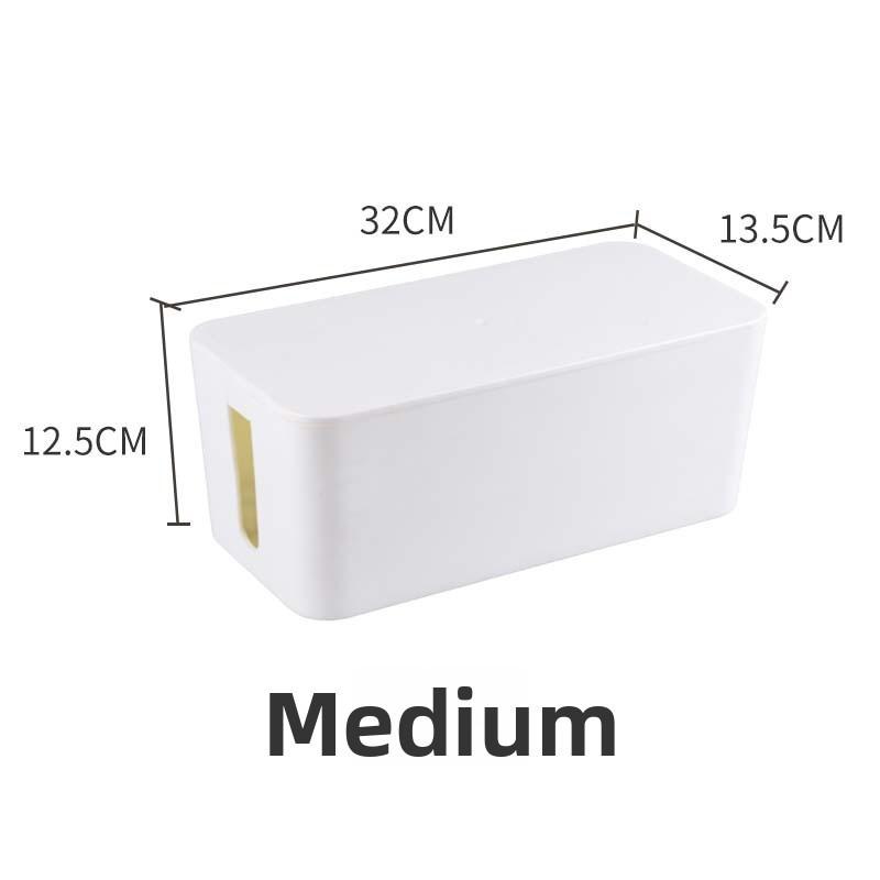 Home Office Cable Organizer With Cover For Data And Power Wires