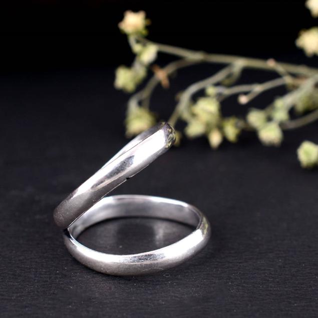 Full Finger Arthritis Splint Ring – Adjustable Silver Thumb Ring, Handmade Therapy Band, Joint Pain Relief Jewelry Gift