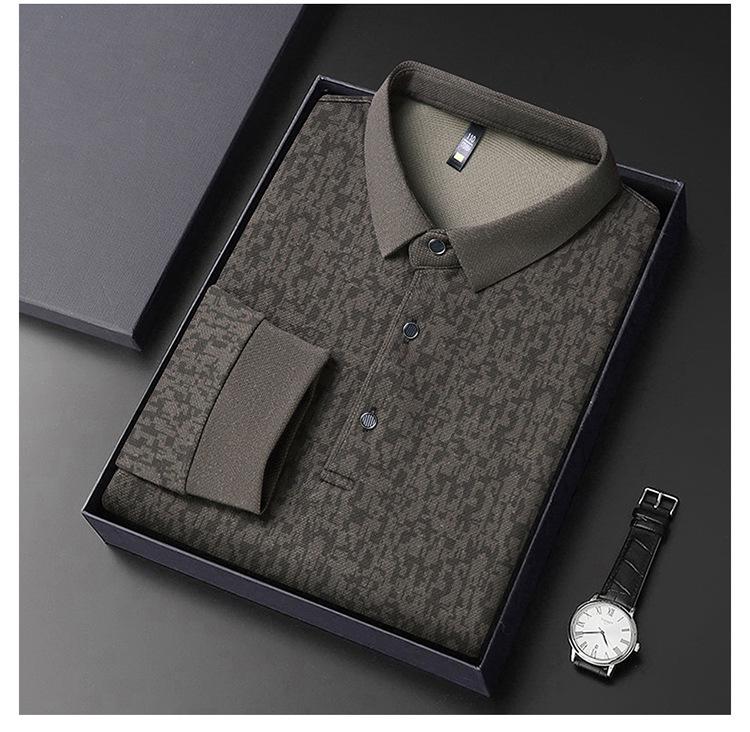 Men's Fashion Versatile Long Sleeve Polo Shirt - Spring & Autumn Style