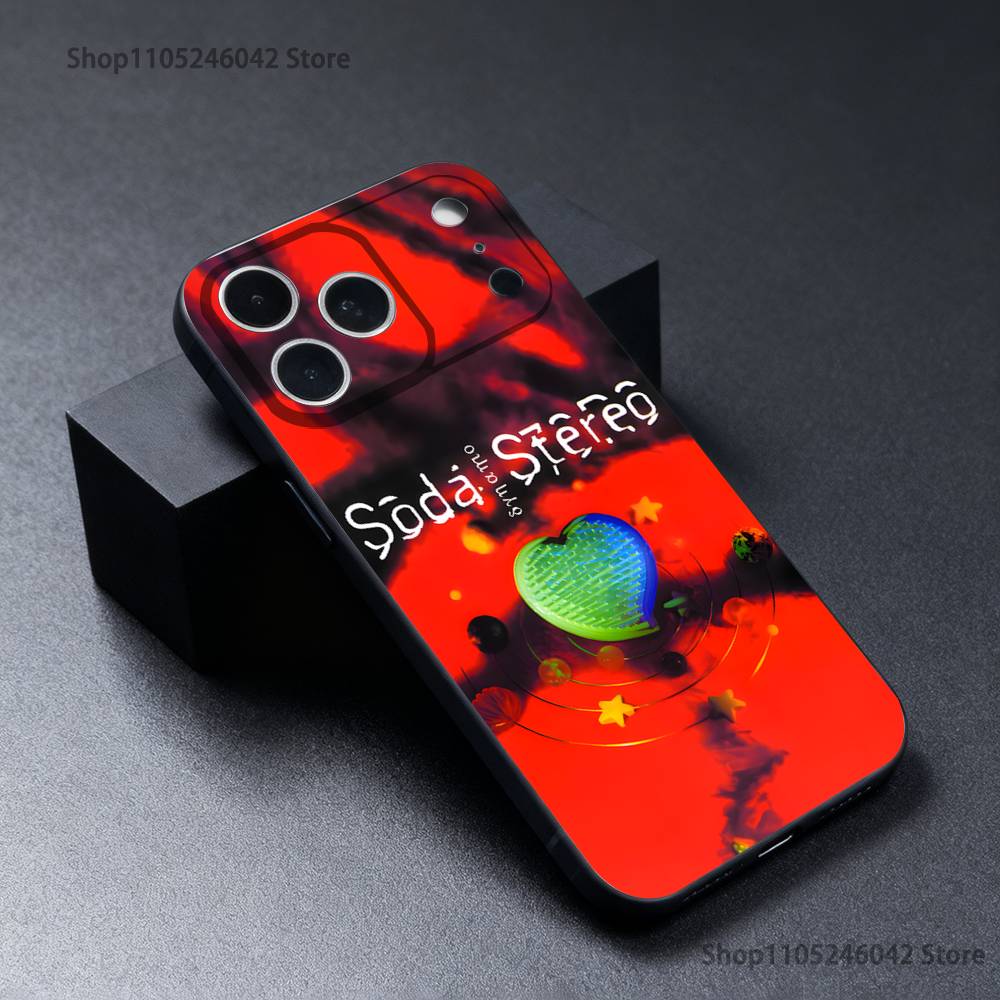 Singer G-Gustavo Cerati Phone Case For iPhone 17,16,15,14,13,12,11,Pro,Max,Plus Black Soft Cover