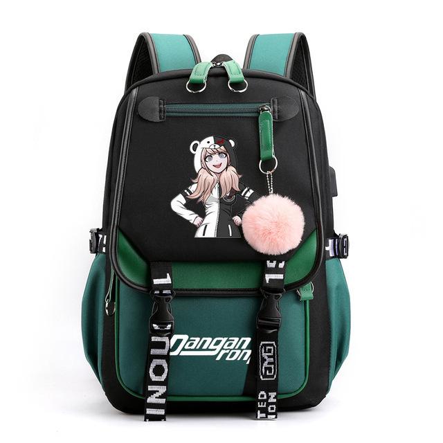 Riman Projectile On Breaking The Peripheral Backpack Large Capacity Student School Bag Lightweight Usb Computer Bag 305 hair ball