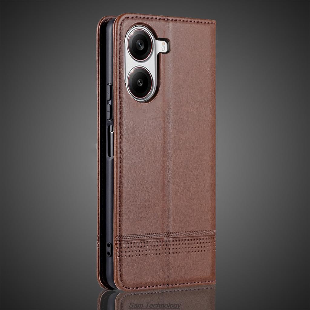 Deluxe Magnetic Adsorption Leather Fitted Case for Xiaomi POCOPHONE POCO X7 Pro 5G Flip Cover Protective Case Capa Fundas Coque