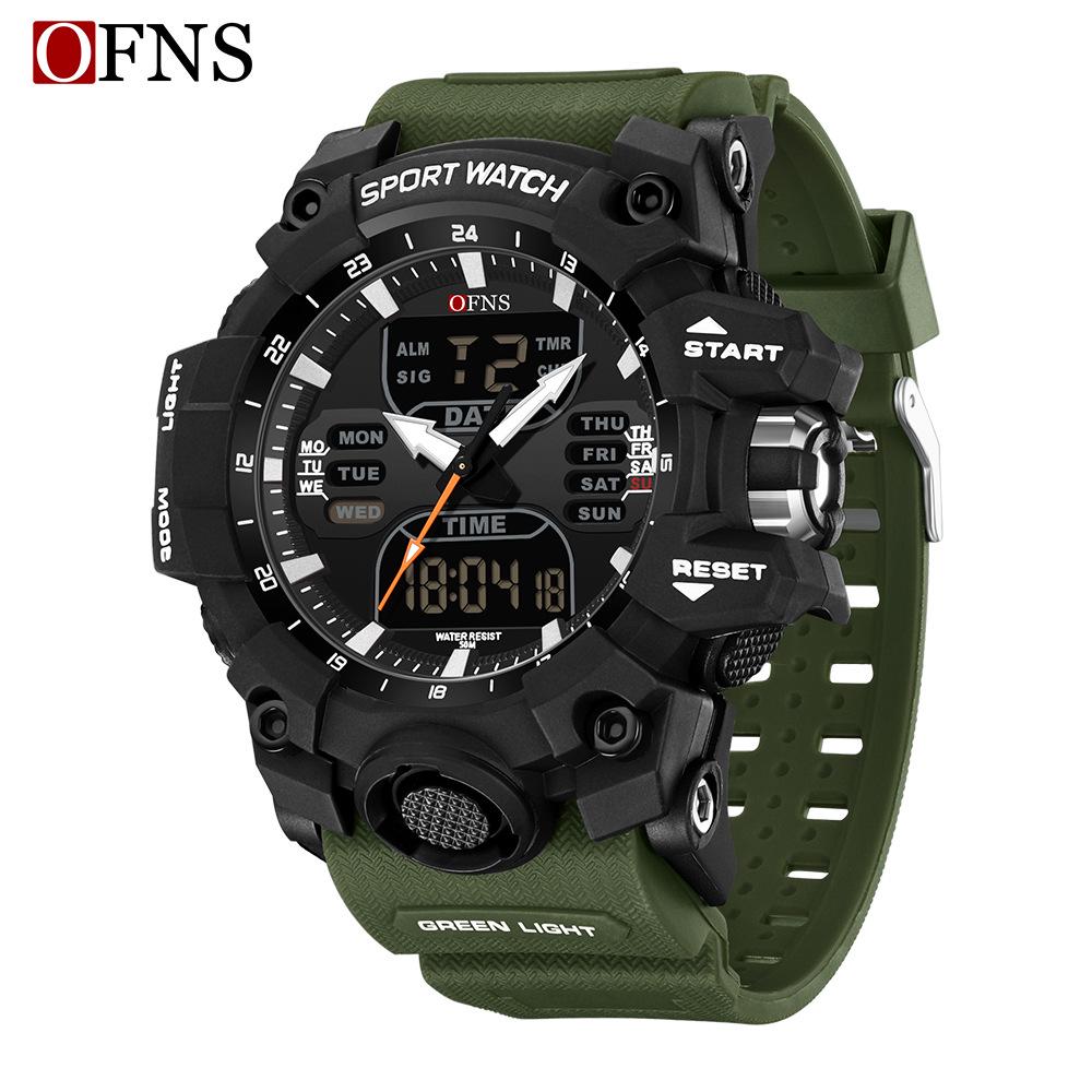 Orologio da Uomo Sanda Moda Giovani Luminoso Impermeabile Antiurto con Allarme