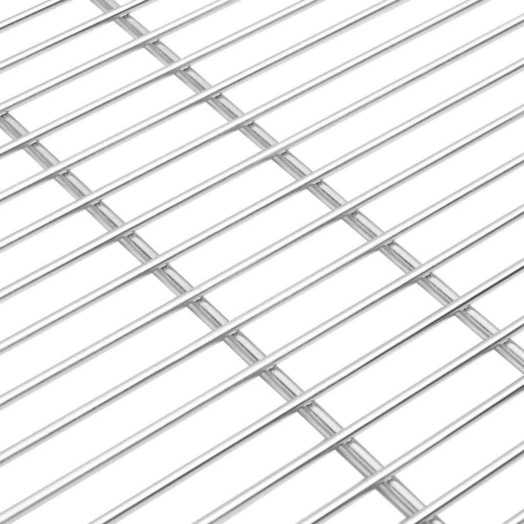 Grillrost Silber 60 x 60 cm Edelstahl