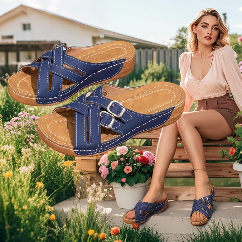

Beach Shoes Thick-soled Flip-flops and Casual Women s Shoes 36 синий