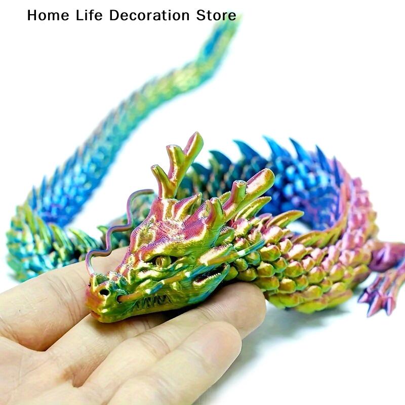 3D Printed Chinese Dragon Full Body Joints That Can Move Home Furnishings and Decorations Are Worth Collecting Creative Kids Toy