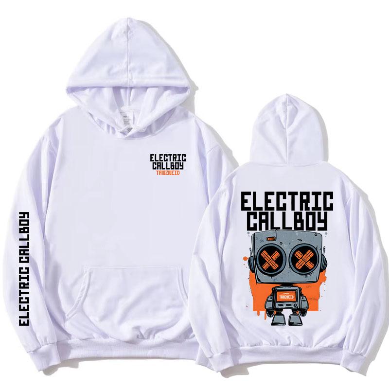 Tanzneid Robot Hoodie ELECTRIC CALLBOY Heavy Mental Style Sweatshirt Long Sleeve Fleece Hooded Pullovers Graphic Merch Unisex jackets Anime Hoodie