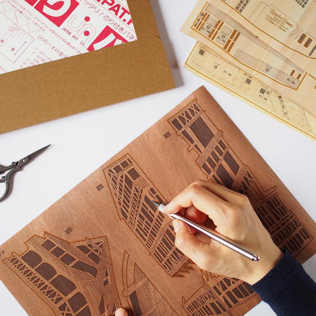 KINOWA "Strasbourg" Woodcut Original Handmade Kit, World Heritage Site, French Cityscape, Made In Japan