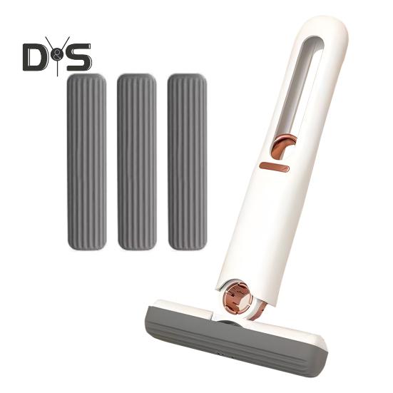 

Портативная самоотжимающаяся мини-швабра Быстрая очистка Телескопическая губчатая швабра с функцией бесконтактной очистки Сильная впитывающая самовыдавливающаяся мини-швабра D