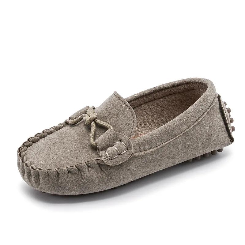Kinder Wildlederschuhe Frühling Sommer Atmungsaktiv zum Hineinschlüpfen Lässig Kinder Sneaker Junge Mädchen Baby Kleinkind Bootsschuhe Flache Schuhe Loafer G04191