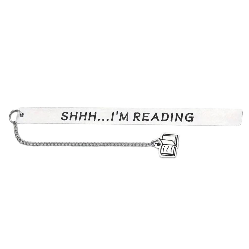 Stainless Steel Bookmarks Inspirational Bookmarks Pendant Bookmarks Metal Bookmarks Page Divider for Teacher Book Lover