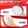 Wooden Round Tambourine 4/6/7/8/10 Inch Single Row Jingles Red Handheld Percussion Instrument for Beginner Tambourine Player