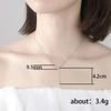 Interlocked Double C with Cluster Cubic Zirconia Y Drop Pendant Minimalist Women Clavicle Necklace