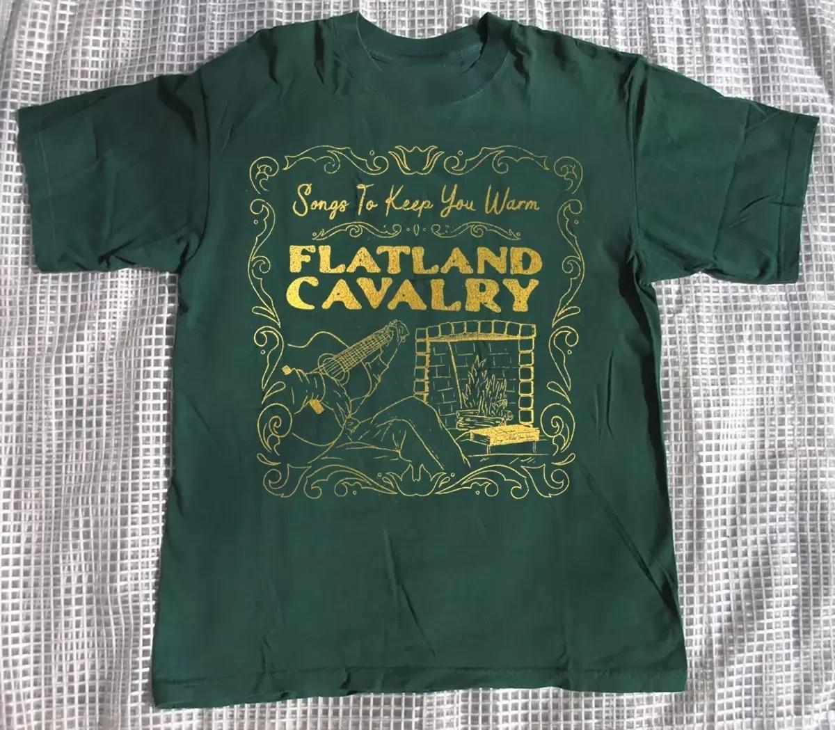 Flatland Cavalry Band Songs To Keep You Warm Green T Shirt Full Size BL1715 L