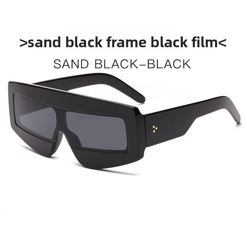 Modische übergroße quadratische Sonnenbrille mit UV400-Schutz für Reisen und Sommerausflüge