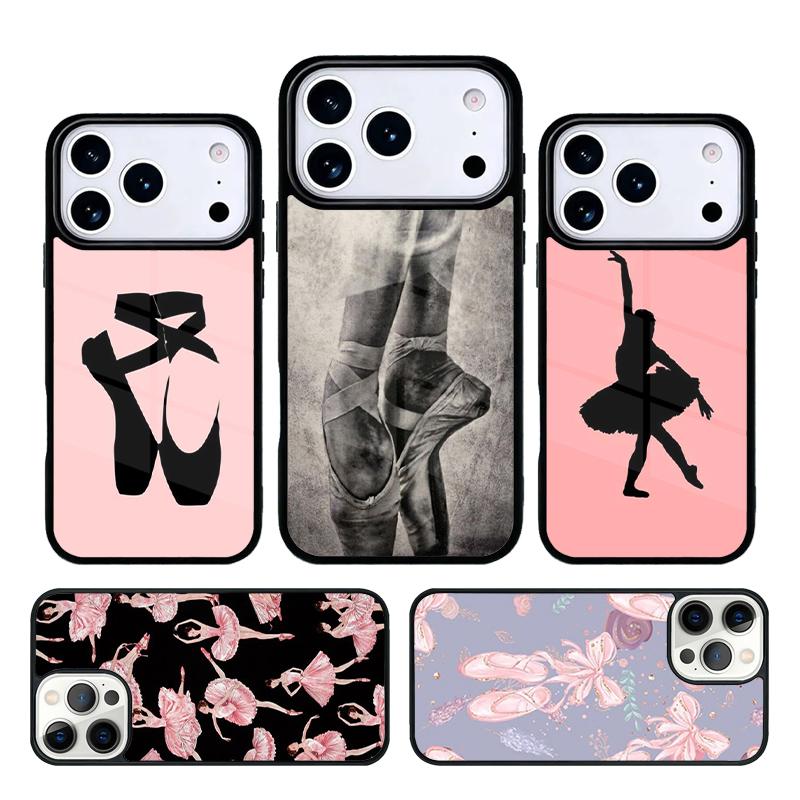 Ballerina Ballet Shoes Dance Girl Phone Case Cover for IPhone 11 12 13 14 15 16e 17 Pro Max Coque for IPhone 17 Air