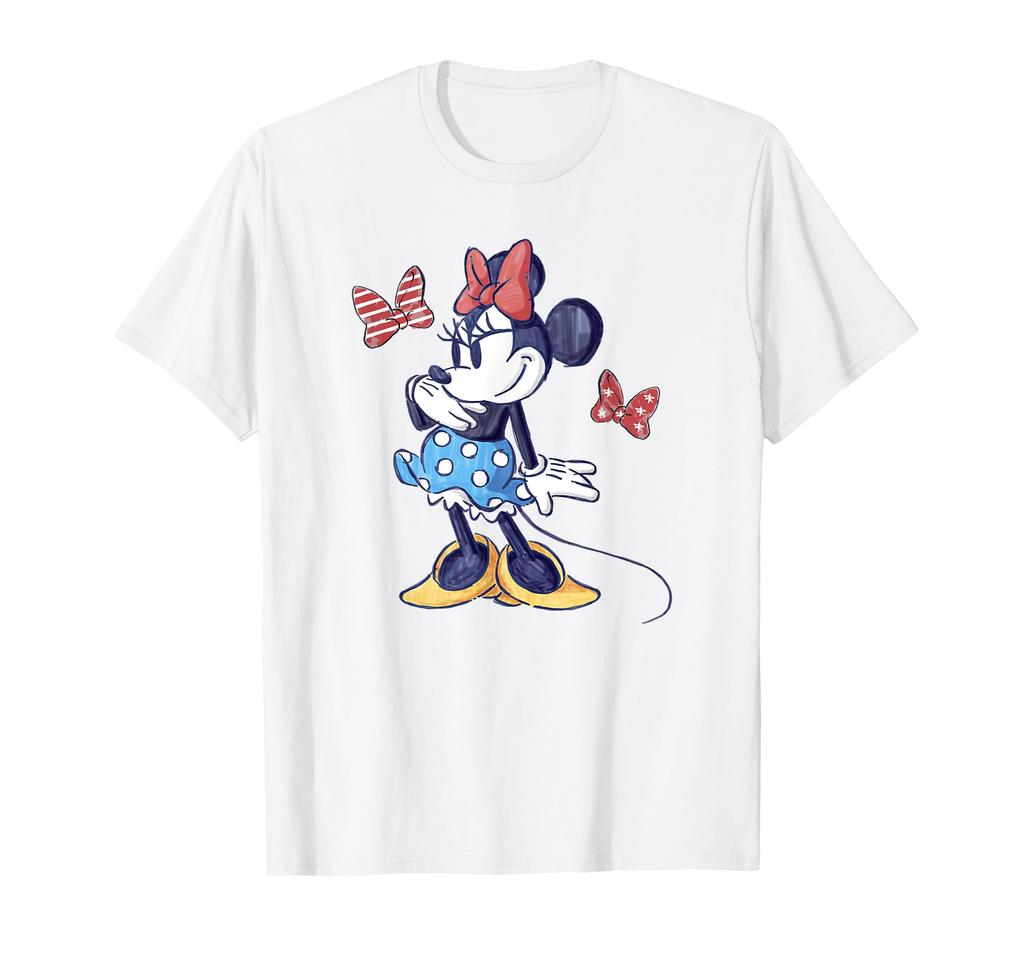 Disney Minnie Mouse Classic Cheeky Pose Vintage Logo T-Shirt