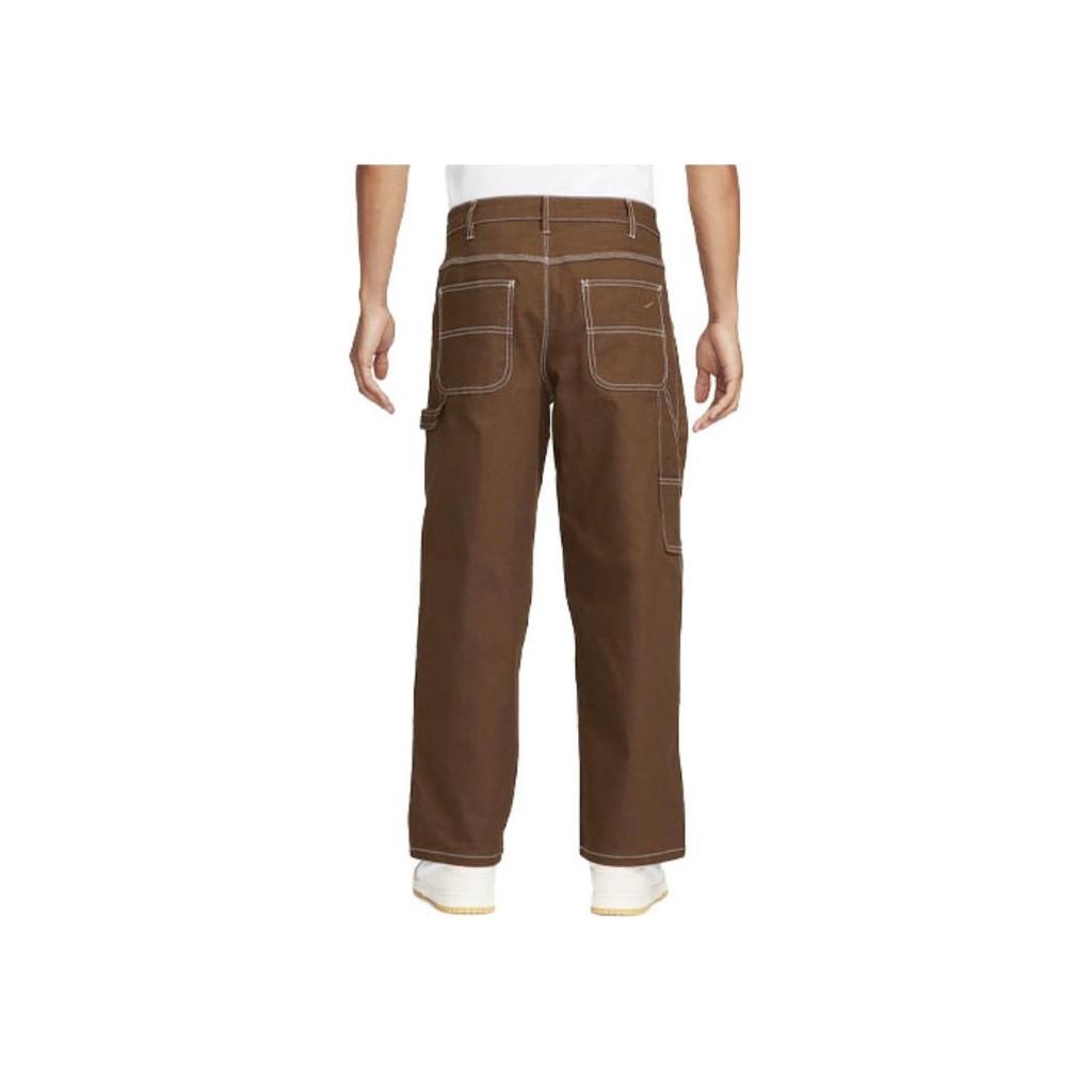 Nike Stitching Decorative Multi-Pocket Straight Leg Casual Pants Men Bottoms Brown FB7199-259