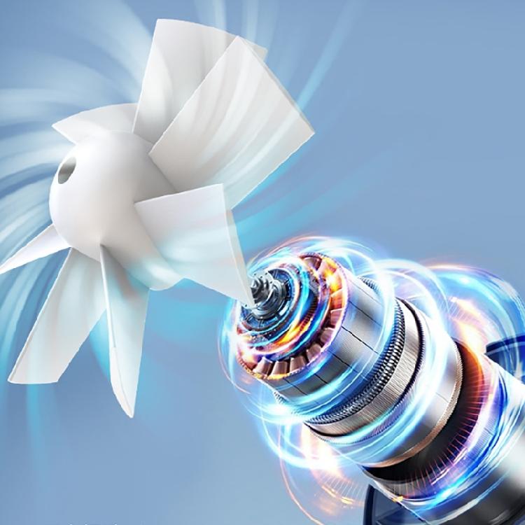 USB Rechargeable Small Waist Fan 3 Speeds Wearable Belt Fan Clip on Wearable Belt Personally Fans Outdoor Cooling Device