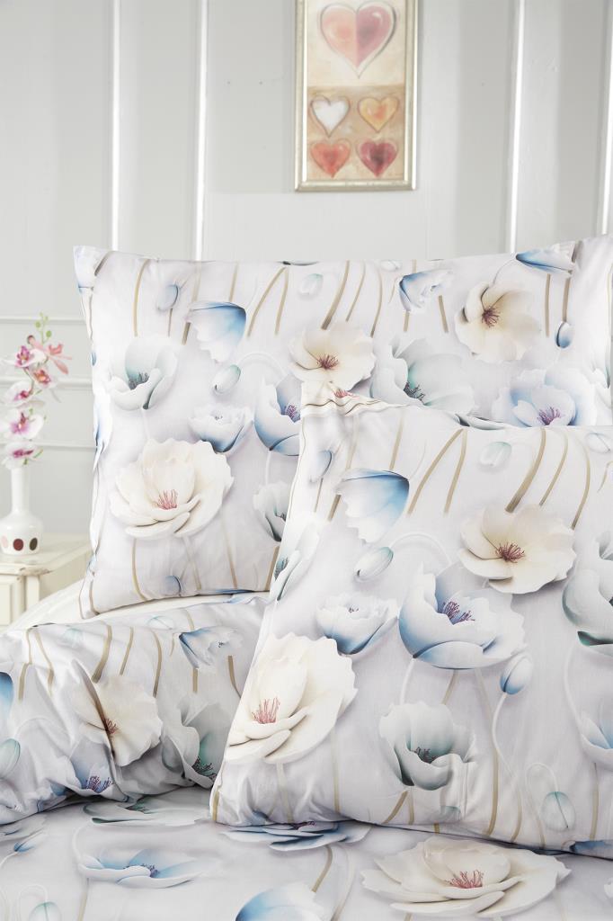 Ahu Bedding Set 3 Pcs, Duvet Cover 200x220, Pillowcase, Double Size, Self Patterned, Wedding, Daily Use