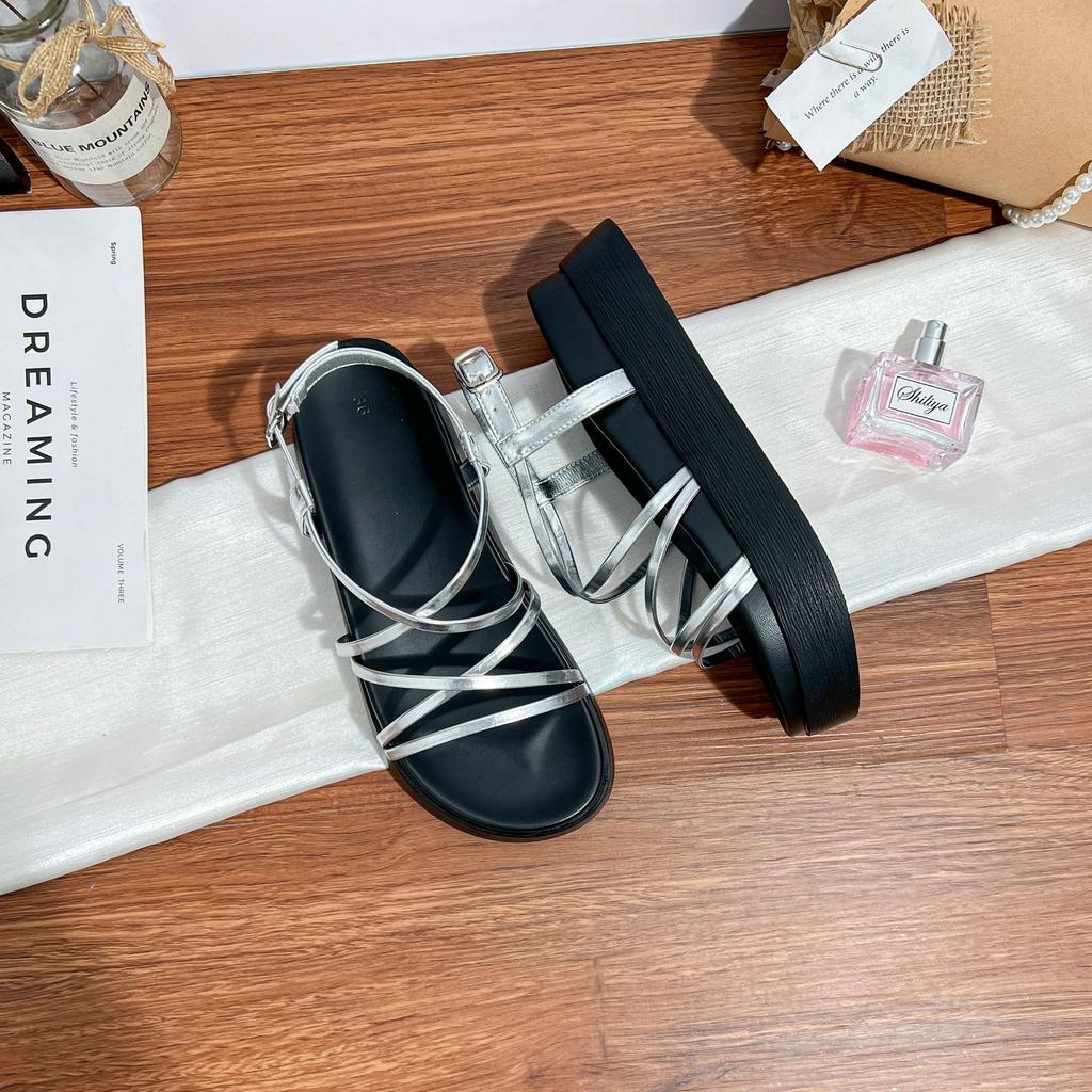 Summer new platform sandals women wear high-end fairy style temperament versatile platform sandals 2025 fashion