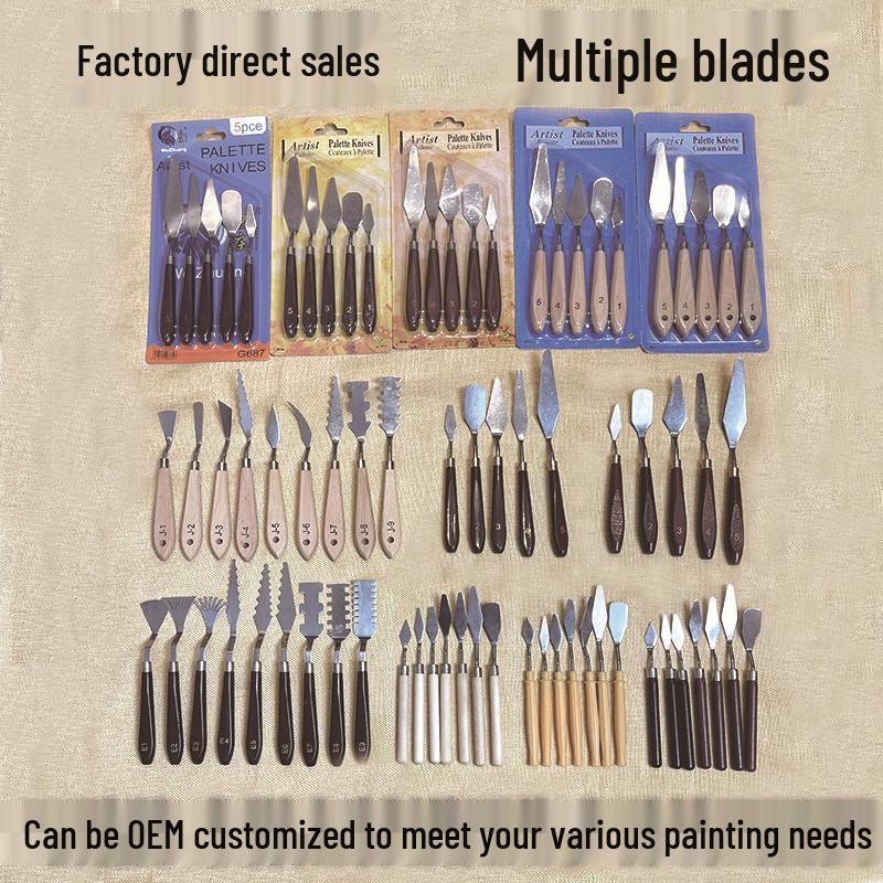 Stainless Steel Art Scraper Knife for Oil Painting and Gouache Pigment