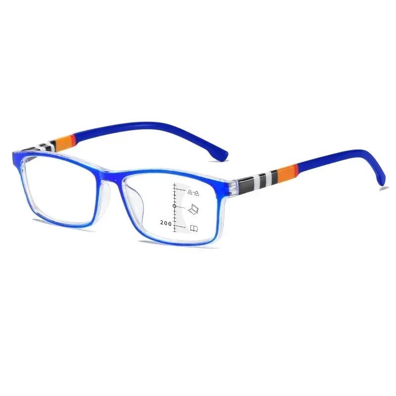 

New Luxury Multifocal Reading Glasses Progressive Degree Presbyopia Eyewear Fashion HD Ultra Light Eyeglasses To +4.0 1.0