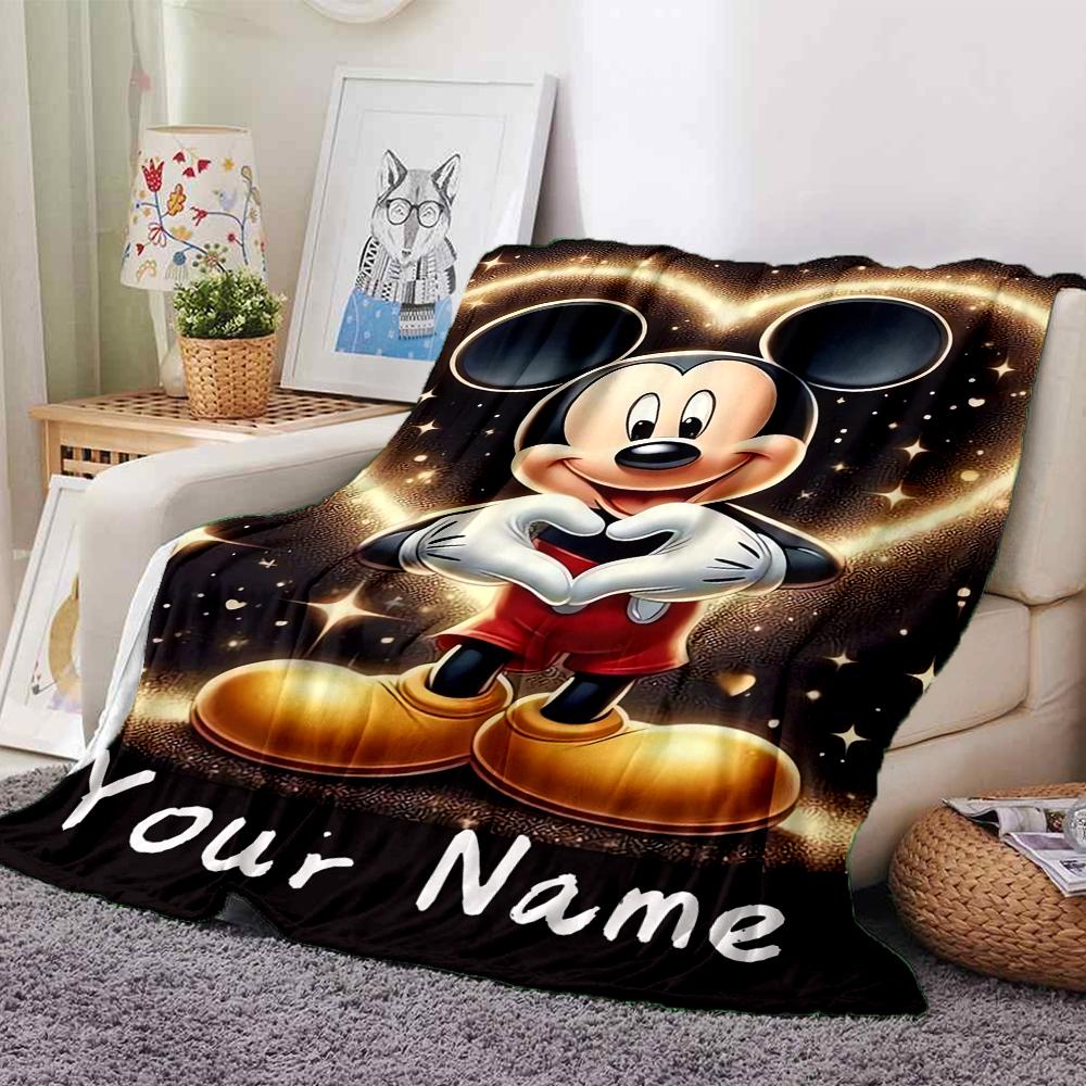 Custom Name Princesses Together blanket for Couch & Bed, Plush Cozy Fuzzy Blanket Super Soft & Warm Blankets for Fall and Winter. 0908120