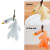 Unique Roast Duck Car Interior Pendant Ornament Rearview Mirror Hanging Decoration with Fun Color Changing In Sunlight