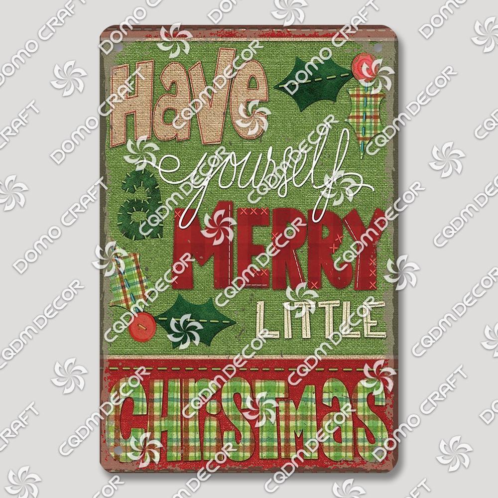 Merry Christmas Hot Cocoa Chocolate Poster Tin Signs Retro Elk Santa Claus Cookies Metal Plate Cafe Kitchen Home Decor Gift
